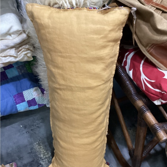 SOLD!Handmade Boho Lumbar Pillow - Picture 2 of 2